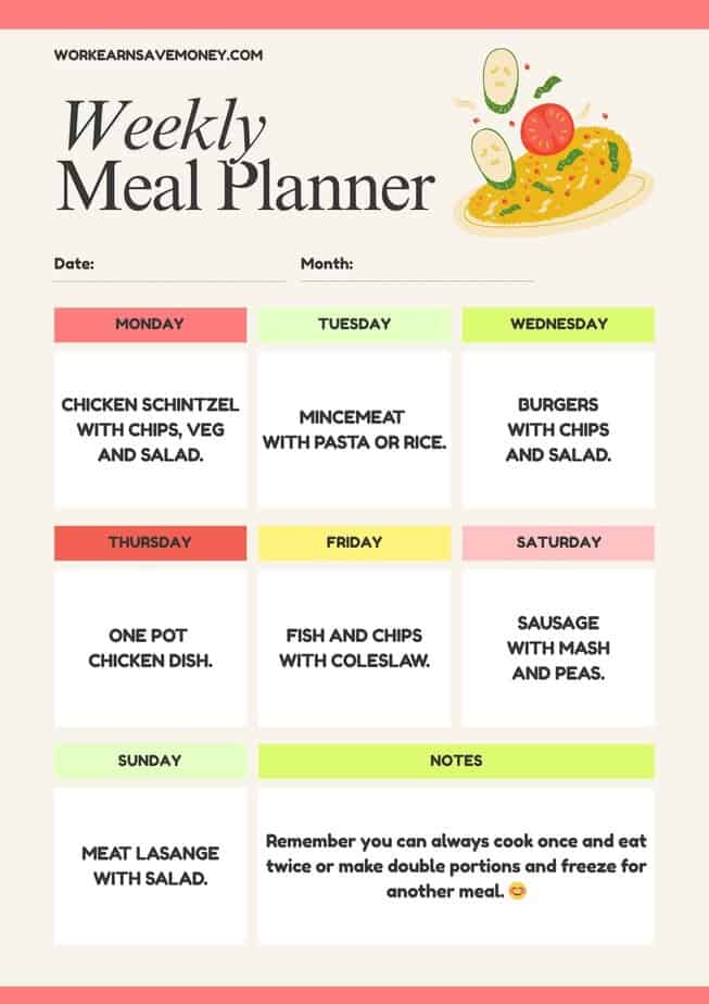 Weekly Meal Planner.