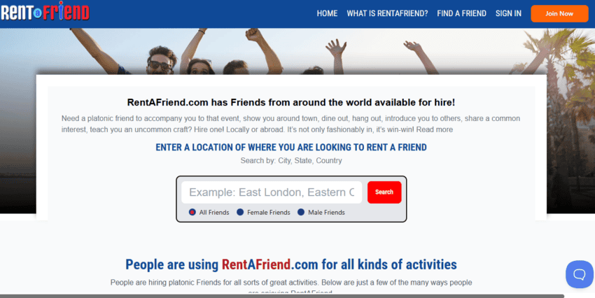 RentAFriend.com