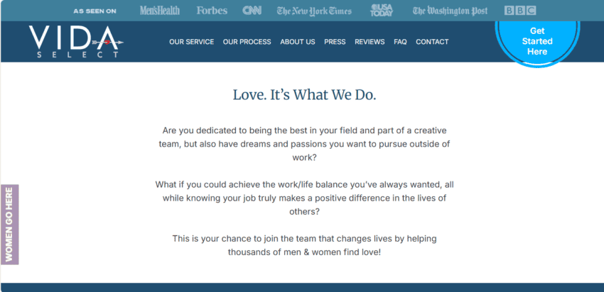 Vida Select make money writing online dating profliles.