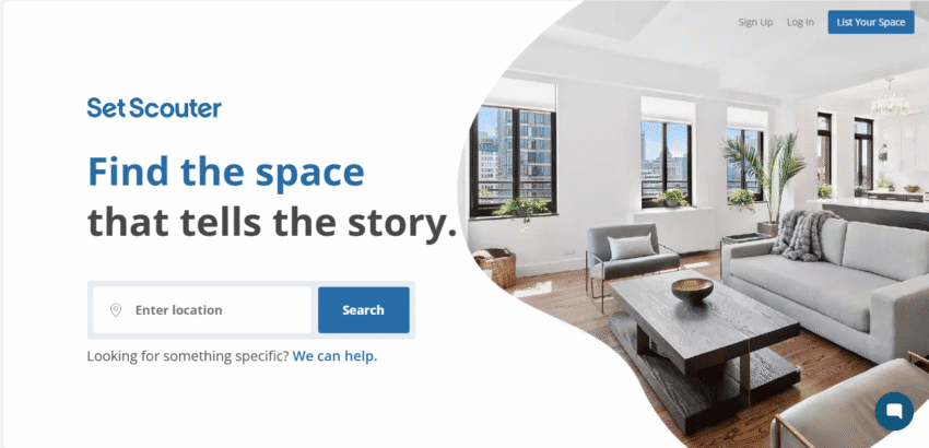 Set Scouter rent out your home to movie sets and make money. Set Scouter, homepage.